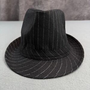 Costumes USA Black Pinstripe Fedora Hat Gangster Roaring 20s Costume Accessory